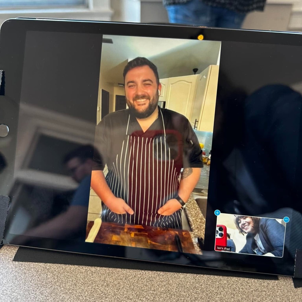 Virtual culinary coaching with Chef Ian Green Thumb Initiative Chef Ian leading a virtual cooking class